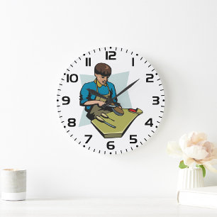 Schuhreparatur Schuster Vintager Schuhmacher Große Wanduhr