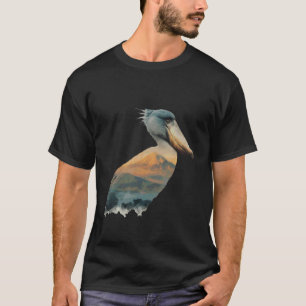 Schuhschnabel Afrikanischer Vogel Tier Storch Lieb T-Shirt
