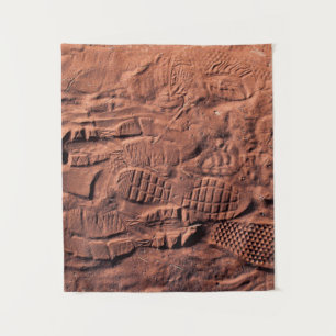 Schuhspur Wandteppich