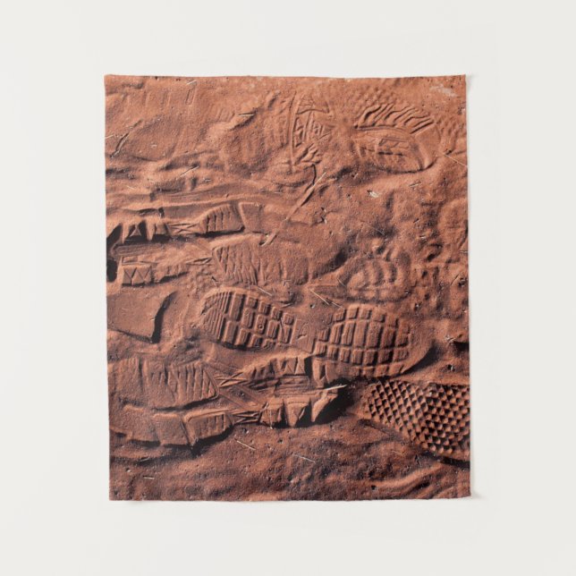 Schuhspur Wandteppich (Vorderseite)