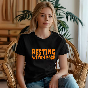 Schul-Halloween-Humor-Lehrer-Hexe-Typografie T-Shirt