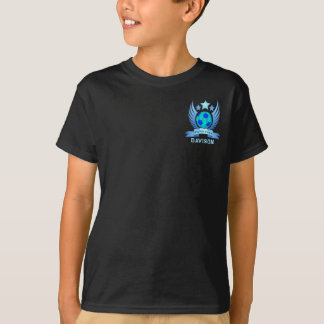 Schul-Kinder-Fußballteam-Emblem | Geburtstagsgesch T-Shirt