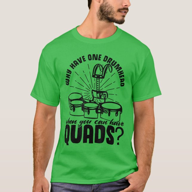 Schul-Marschkapelle oder lustige Trommler-Geschenk T-Shirt (Vorderseite)