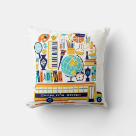 Schulabbildungen individuelle Name werfen Kissen