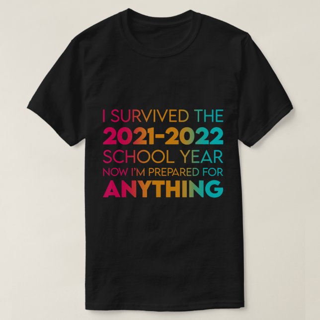 Schulabbrecher 2021-2022 Lehrerstuhl T-Shirt (Design vorne)