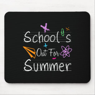 Schulabbruch Sommer glücklich Letzten Tag Schulleh Mousepad