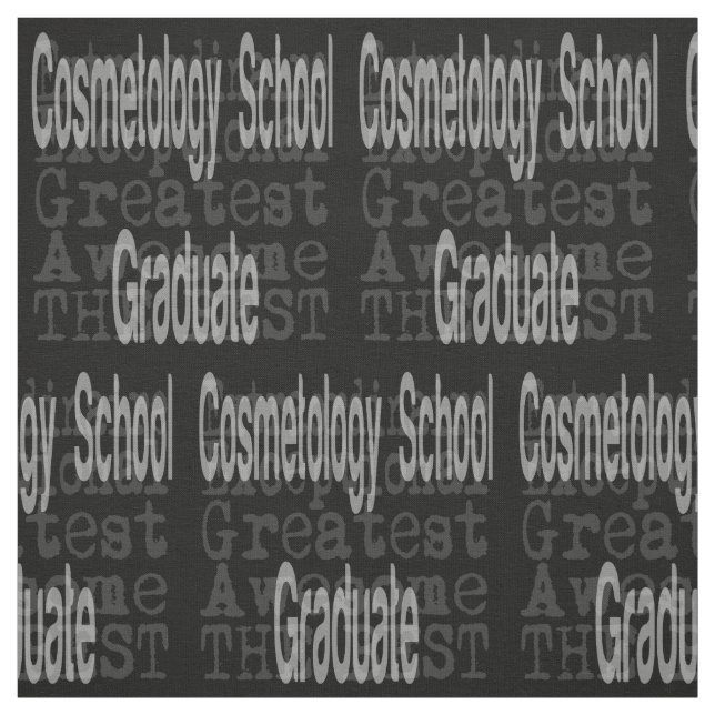 Schulabschluss für Kosmetologie Extraordinaire Stoff (Muster)