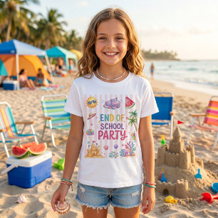 Schulabschluss-Party-Streifen T-Shirt