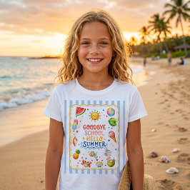 Schulabschluss-Party-Streifen-T-Shirt T-Shirt