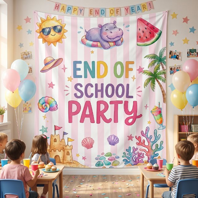 Schulabschluss-Party-Streifen Wandteppich (Von Creator hochgeladen)