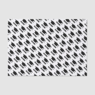 Schulabschlussfeier mit Sondermütze Seidenpapier