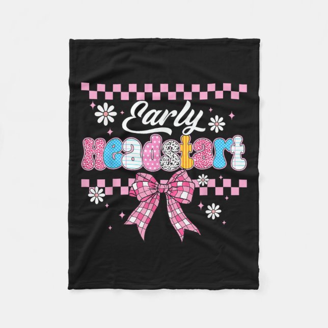 Schulanfänger zurück zur Schule Früherziehung M Fleecedecke (Vorderseite)