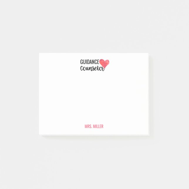 Schulanleitungs-Ratgeberpersonalisierter Post-it Klebezettel (Vorderseite)