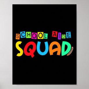 Schulassistententeam Zurück zur Schule Lehrer Erst Poster