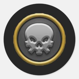 Schulaufkleber des TodWizard101 Runder Aufkleber