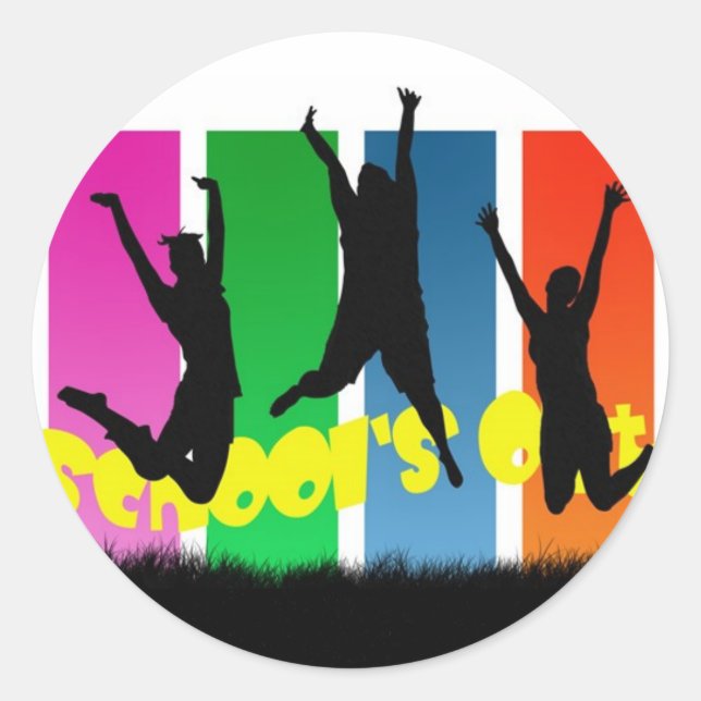 Schulaufkleber Runder Aufkleber (Vorderseite)