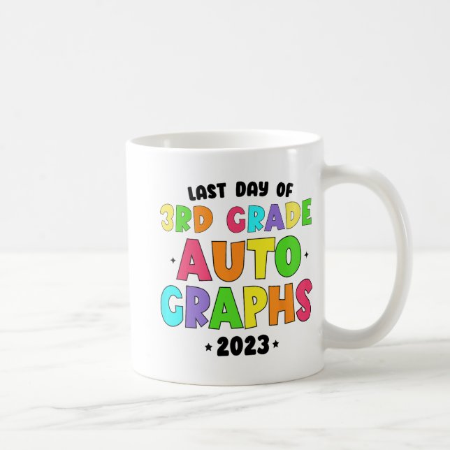 Schulautografien am letzten Tag Kaffeetasse (Rechts)