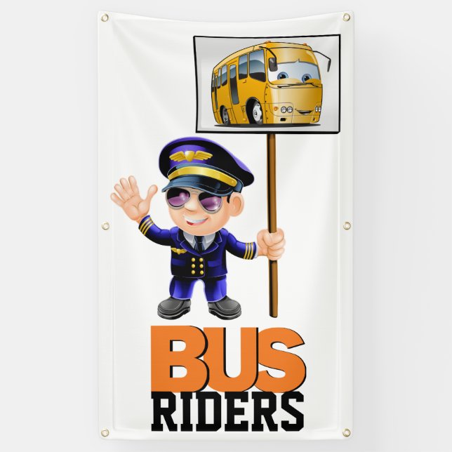 Schulbanner für Busfahrer Banner (Vertikal)