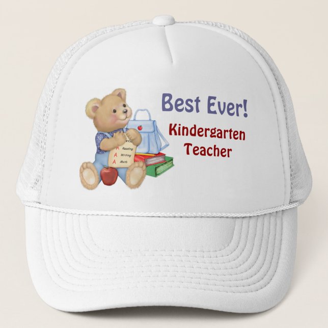 Schulbär - Kindergarten Truckerkappe (Vorderseite)