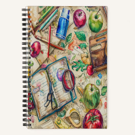 Schulbedarf 5,5" x 8,5" SpiralNotebook Notizbuch