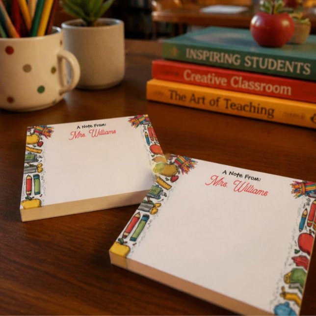 Schulbedarf des Lehrers Post-it Klebezettel (Von Creator hochgeladen)