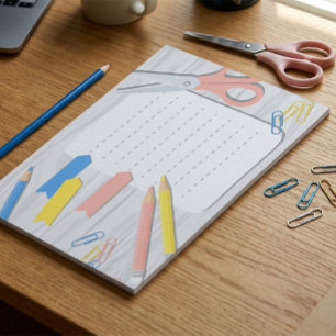 Schulbedarf Notepad - Leichter Schreibtisch Notizblock