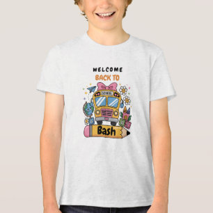 Schulbeginn-Bash! Bearbeitbare End-of-Sommer-Party Tri-Blend Shirt