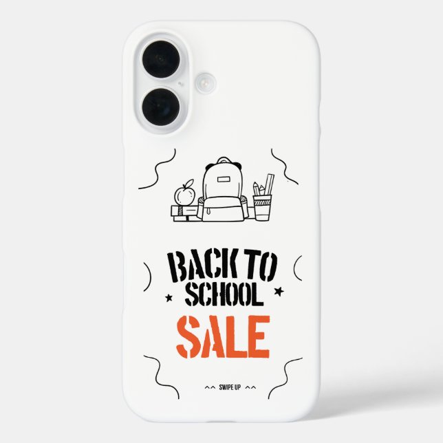 Schulbeginn-Typografie-Design Case-Mate iPhone Hülle (Rückseite)
