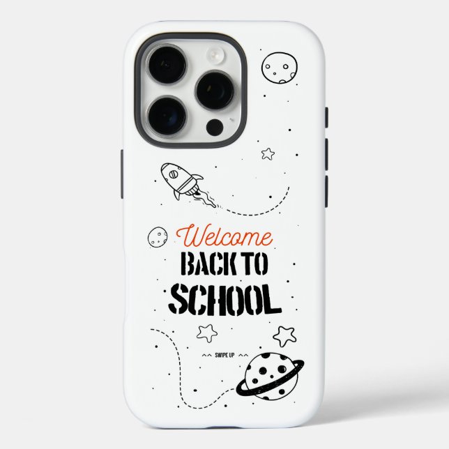 Schulbeginn-Typografie-Design Case-Mate iPhone Hülle (Rückseite)