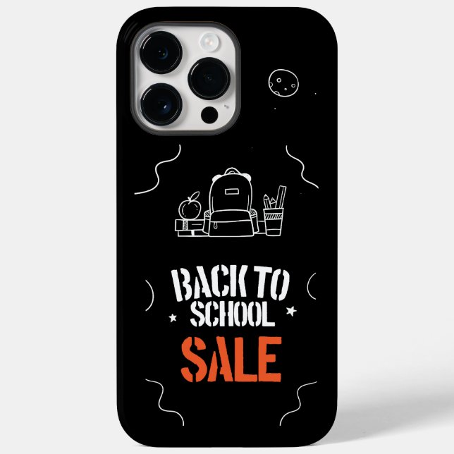 Schulbeginn-Typografie-Design Case-Mate iPhone Hülle (Rückseite)