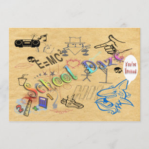 Schulbenommenheits-Einladung Einladung