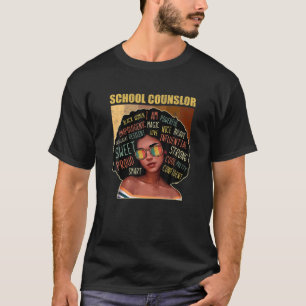 Schulberater Afro American Black Histor T-Shirt