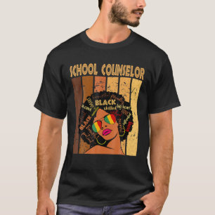 Schulberater Afro American Black Histor T-Shirt