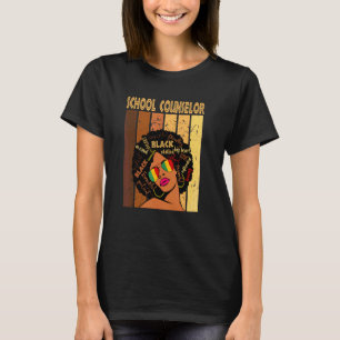 Schulberater Afro American Black Histor T-Shirt
