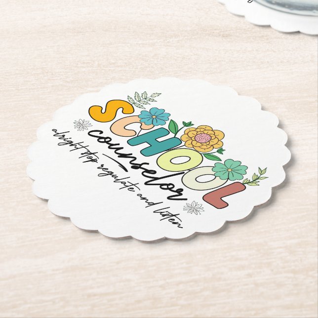 Schulberater Alright Stopp Regulieren und Hören Untersetzer (angewinkelt)