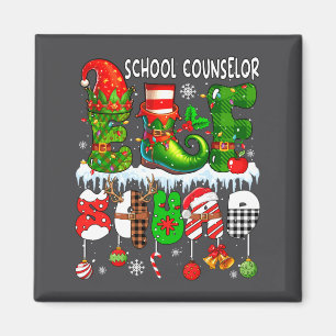 Schulberater-Elfen-Trupp Weihnachten Bunter Elf-Hu Magnet