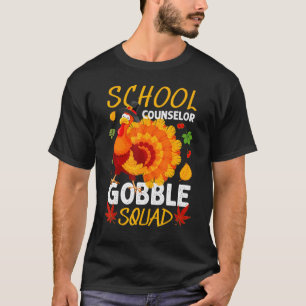 Schulberater Gobble Squad Türkei Erntedank T-Shirt