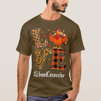 Schulberater Liebe Erntedank Leopard Türkei  T-Shirt