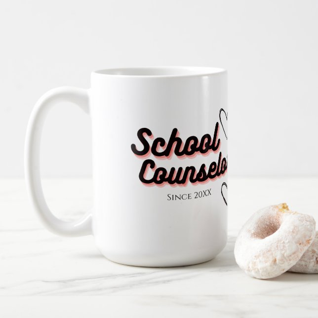 Schulberater mit Herz Kaffeetasse (Mit Donut)