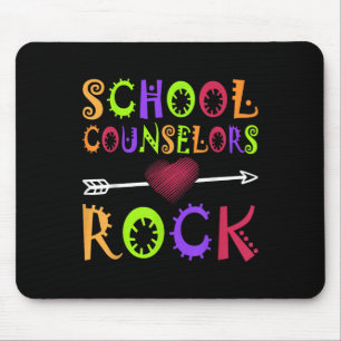 Schulberater Rock Heart Book School Counselor Mousepad