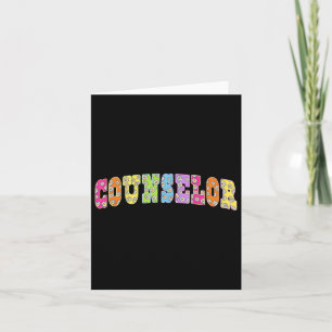 Schulberater Squad Lehrer floral zurück zum Scho Karte