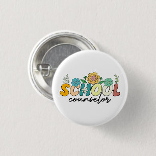 Schulberater Wildblume Lehrer Niedliche Mama Funny Button
