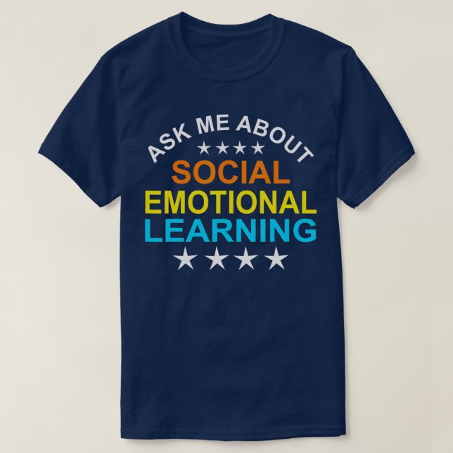 Schulberaterin für soziales emotionales Lernen T-Shirt (Design vorne)