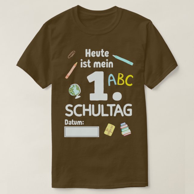 Schulbesuch für Schulkinder 9 T-Shirt (Design vorne)