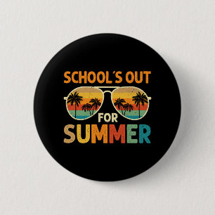Schulbesuche für den Sommer des letzten Schultages Button