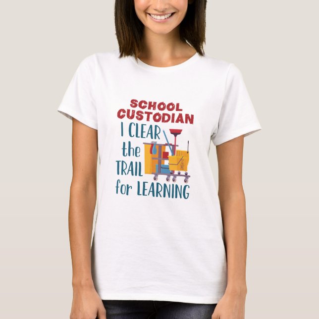 Schulbetreuer I Clear the Train for Learning T-Shirt (Vorderseite)
