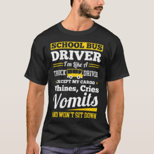 Schulbezirksfahrer Gelber Shuttle-Busfahrer T-Shirt