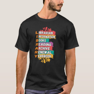 Schulbibliothek Funny Geschenk für Bibliotheken T-Shirt