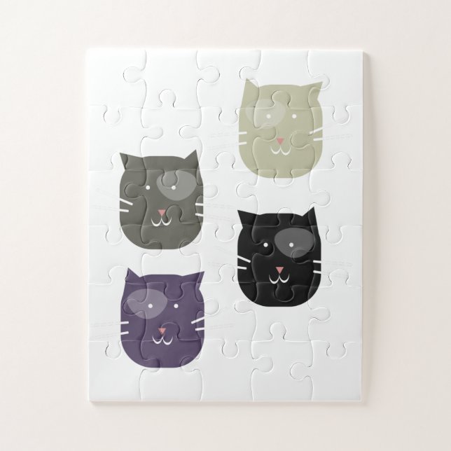 Schulbildung C Niedlich Chat Puzzle (Vertikal)