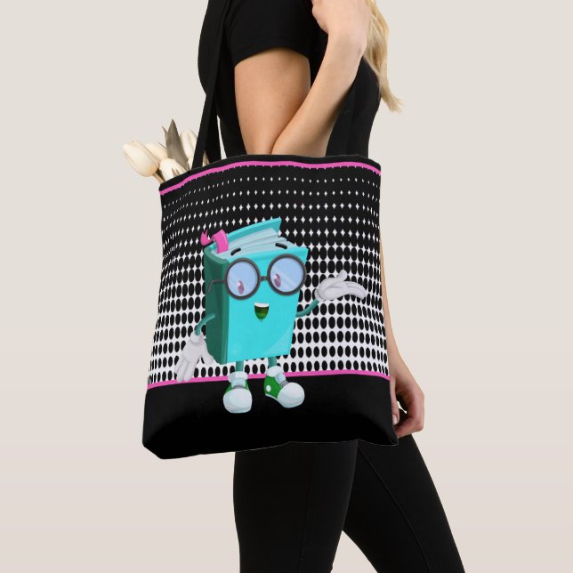 Schulbuch Cartoon Lehrer Student Tote Bag (Von Nahem)